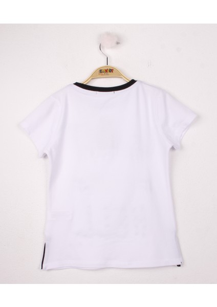 Kız Çocuk Pullu İnci Detaylı T-Shirt fiyatları