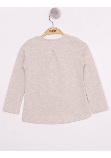 Kız Çocuk Pullu Güllü Nakışlı T-Shirt fiyatları