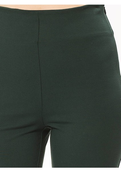 Kadın Bol Paça Yeşil Pantolon-K1812123-012