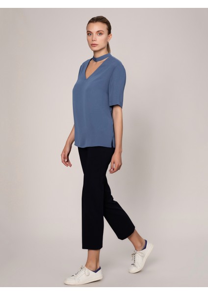 Kadın Boyun Detaylı Bluz-K1913072-010