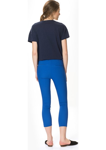 Kadın Mavi Skinny Pantolon-Y1722013-021