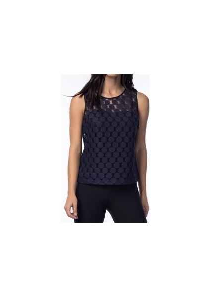Kadın Roman Lacivert Bluz-K1323008-015