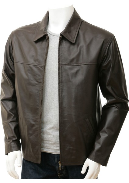 Deri Erkek Ceket Harrington