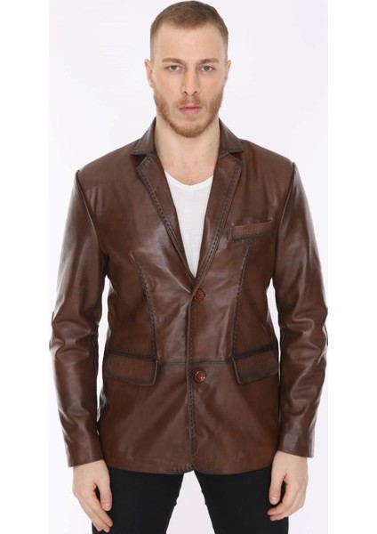 Deri Erkek Deri Ceket Blazer