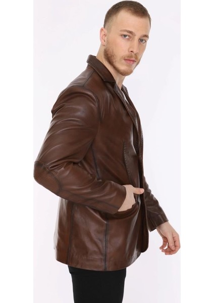 Deri Erkek Deri Ceket Blazer