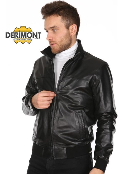 Deri Erkek Kolej Model Deri Mont