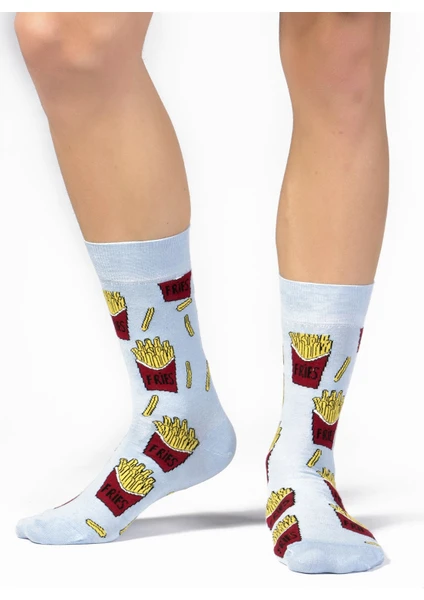 Ozzy Socks Fries Desenli Çorap