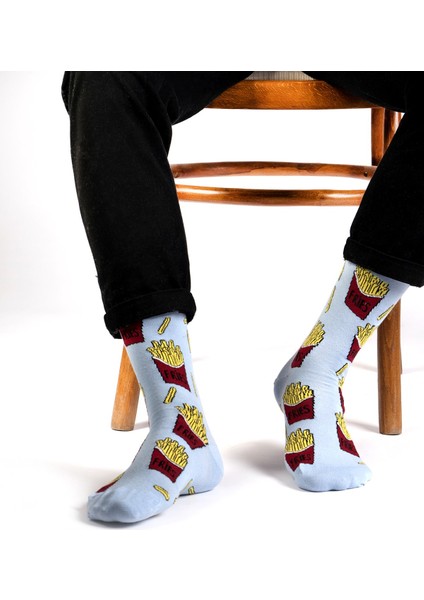 Ozzy Socks Fries Desenli Çorap