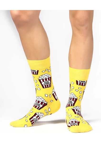 Ozzy Socks Pop Corn Desenli Çorap