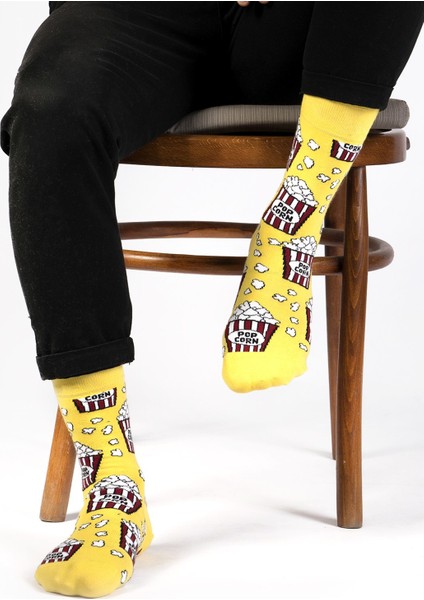 Ozzy Socks Pop Corn Desenli Çorap