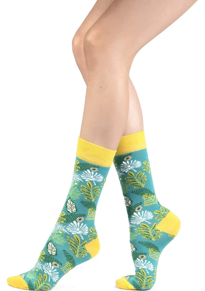 Ozzy Socks Lime Desenli Çorap