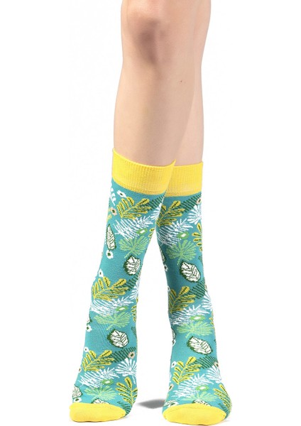 Ozzy Socks Lime Desenli Çorap