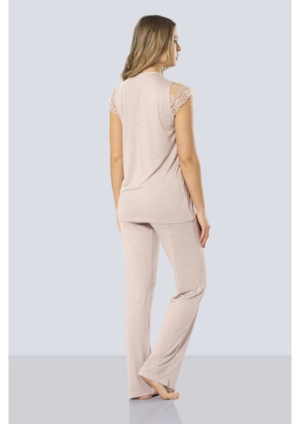 3294 Lohusa Pijama Takımı - Pudra