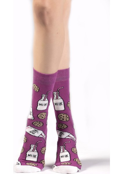 Ozzy Socks Milk Desenli Çorap