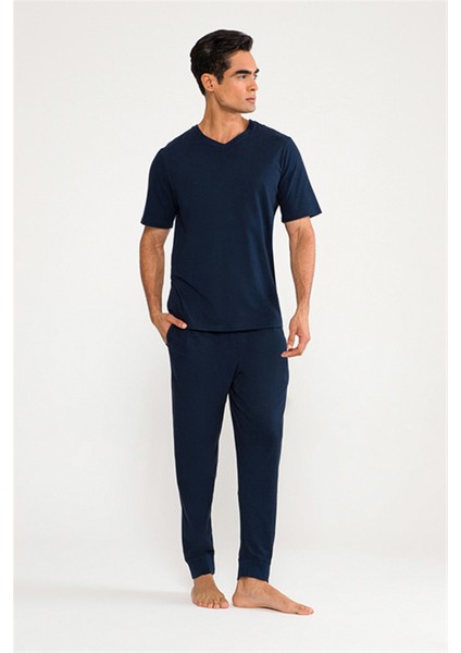 Erkek Lacivert Pijama Alt