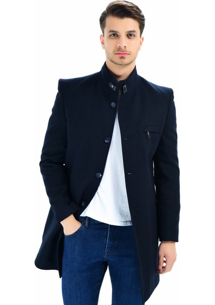 PLT8367 DEWBERRY ERKEK PALTO-LACİVERT