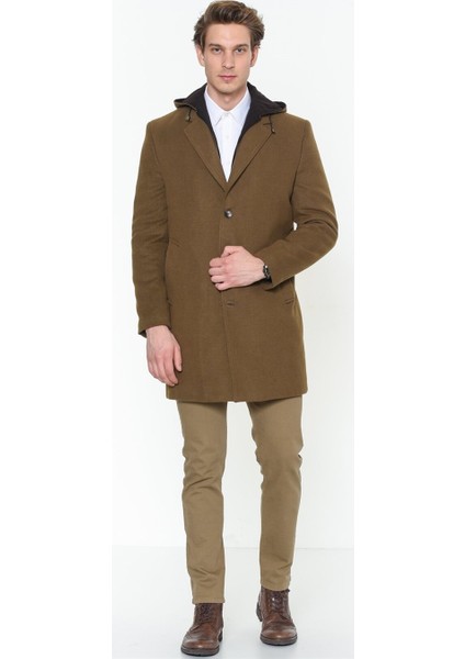 Plt8376 Erkek Palto-Camel