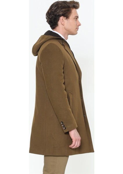 Plt8376 Erkek Palto-Camel