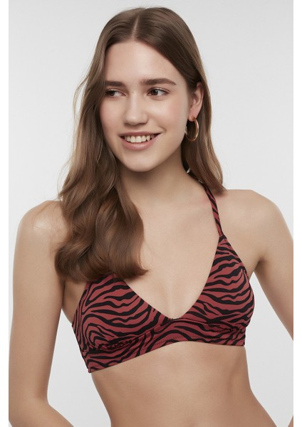 Çok Renkli Savage Bralette Bikini Üstü