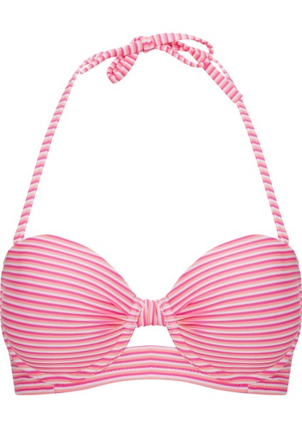 Çizgili Stria Straplez Half Band Bikini Üstü fırsatları