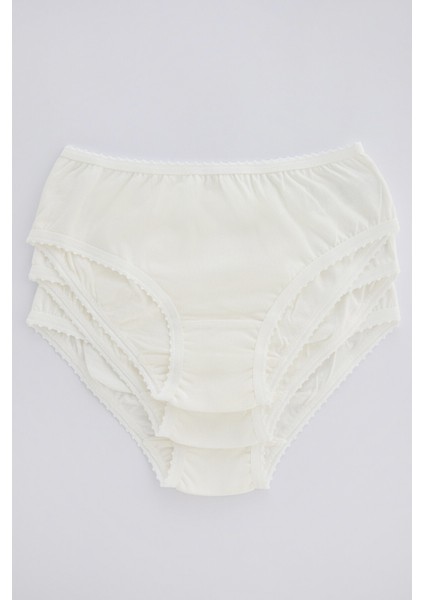 Çok Renkli Kız Çocuk Organic Cotton 3'lü Slip Külot