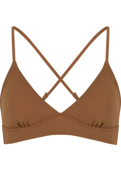 Açık Kahverengi Basic Bralette Bikini Üstü indirimleri