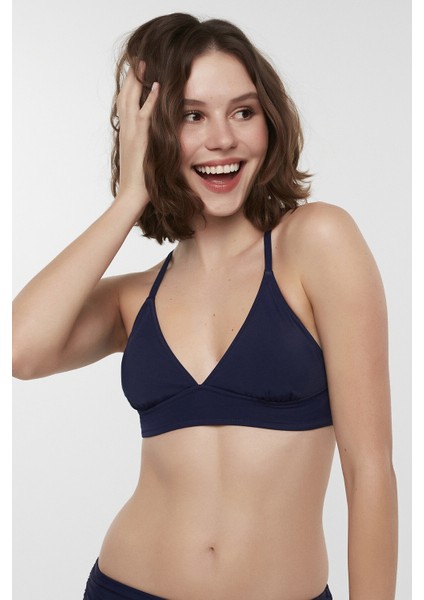 Lacivert Basic Bralette Bikini Üstü fiyatları