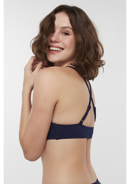 Lacivert Basic Bralette Bikini Üstü modelleri