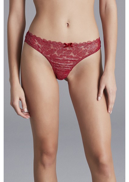 Tango Kırmızı Wow Lace Brazilian Külot