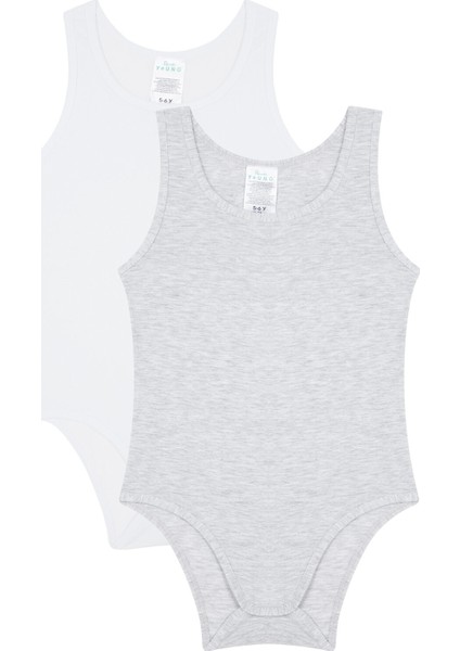 Çok Renkli Kız Çocuk Basic 2'li Bodysuit