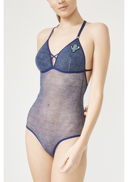 Denim Flex Bodysuit