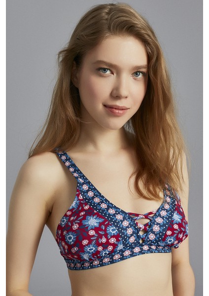 Şarap Snowdrop Hot Bikini Üstü