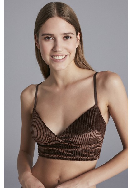 Bakır Kahve Corded Bralet fiyatları