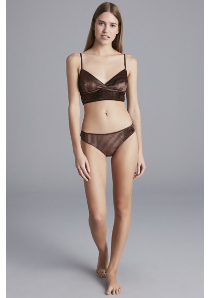 Bakır Kahve Corded Bralet fırsatları