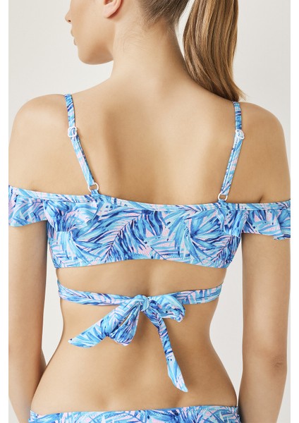 Baskılı Hawai Tee Bikini Üstü fiyatları
