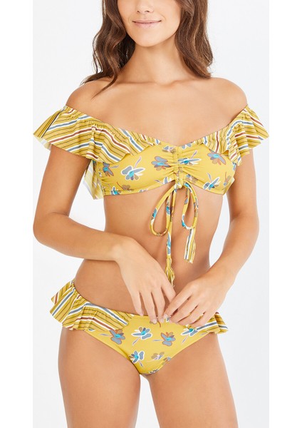 Baskılı Marakesh Straplez Bikini Üstü modelleri