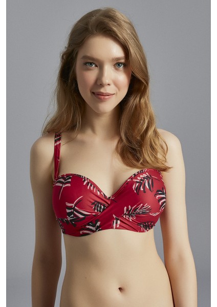 Şarap Violet Beauty Form Bikini Üstü