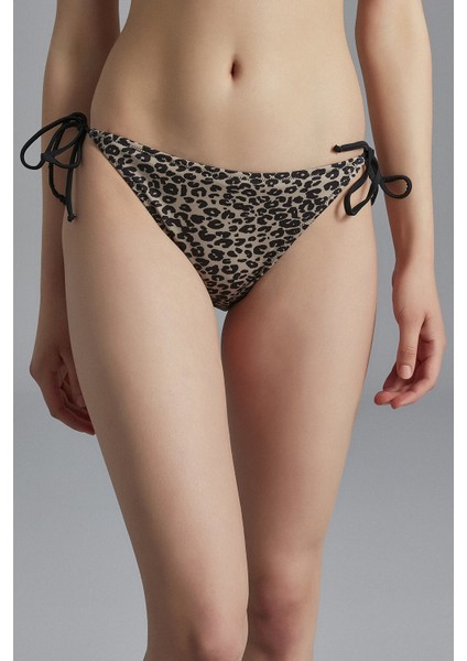 Baskılı Panther Bikini Altı