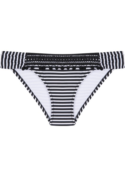 Siyah Çizgili Helen Hipkini Bikini Altı modelleri