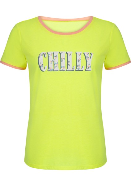 Neon Sarı Chilly Tişört