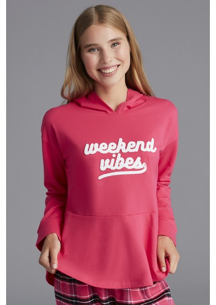 Fuşya Vibes Sweatshirt
