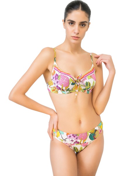 Önü Sürgülü Balenli Bikini