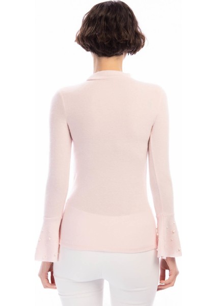 8490978 Yumoş Pencereli Kolu Volanlı İncili Bluz fiyatları