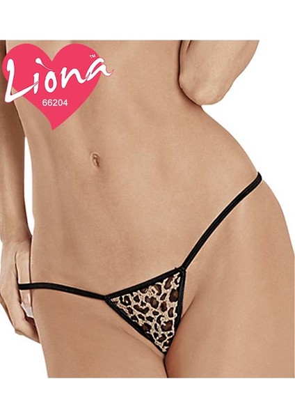 Leopar Desenli Gecelik Altı Tanga Modeli