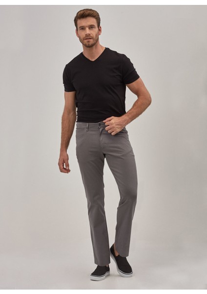 ALTINYILDIZ CLASSICS Erkek Gri Regular Fit Desenli Pantolon 4A0118200033