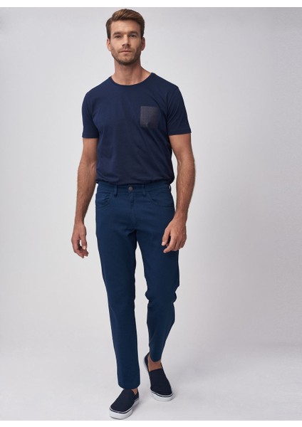 ALTINYILDIZ CLASSICS Erkek İndigo Regular Fit Desenli Pantolon 4A0118200031 modelleri