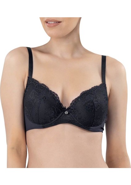 3009 Siyah Kadın Balenli Südyen