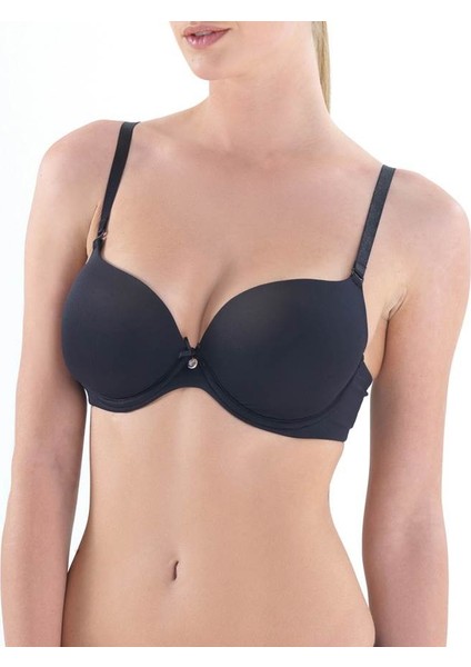 Dolgulu Push-Up Sütyen Essential 3004 - Siyah