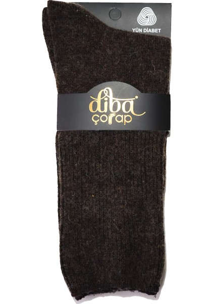 4 Adet Lambswool Yün Kışlık Şeker Diabet Erkek Çorap