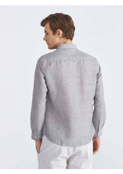 Keten Basic Slim Fit Gömlek fırsatları